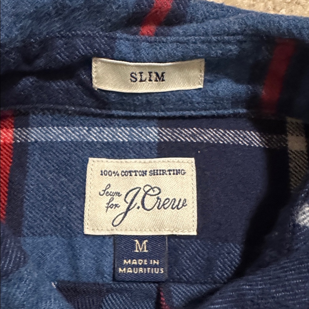 J Crew Elbow Patch Plaid Flannel Button Down Shir… - image 9